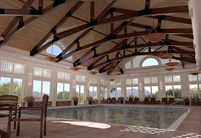 indoor pool at dream more resort