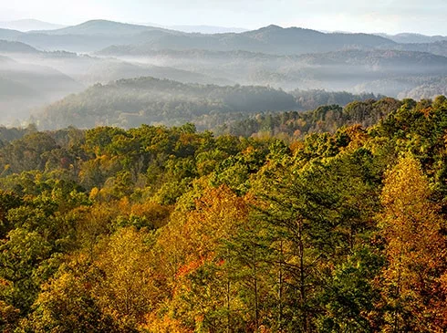 smoky mountains during fall