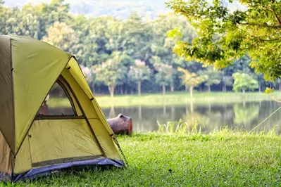 Camping in the mountains