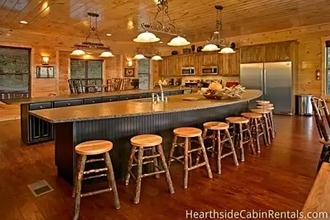 King of the Mountain cabin kitchen