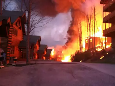 cabin fire in pigeon forge tn