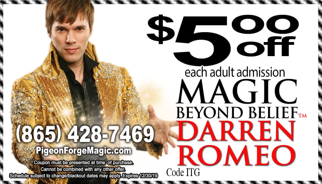 pigeon forge magic show coupon