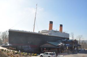 The outside of the Titanic Museum Attraction in Pigeon Forge.
