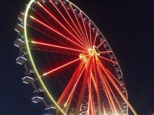 The Great Smoky Mountain Wheel at The Island in Pigeon Forge.