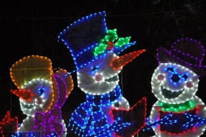 snowmen winterfest lights